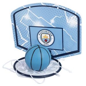 Manchester City FC Mini Basketball Set / Blue/White/Black